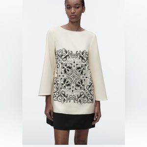 Brand new with tags! Beautiful Zara Printed Short Dress! Size S